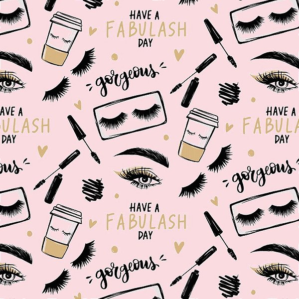 Tecido Oxfordine Estampa Digital 5m - Maquiagem 3