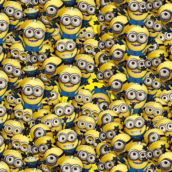 Tecido Oxfordine Estampa Digital 5m - Minions Juntos