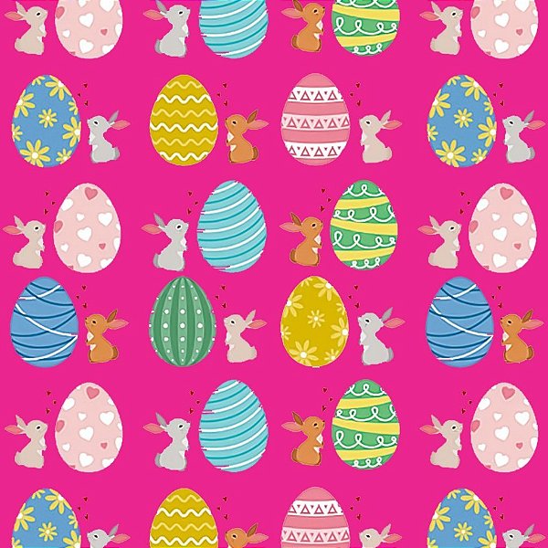 Tecido Oxfordine Estampa Digital 5m - Páscoa 2