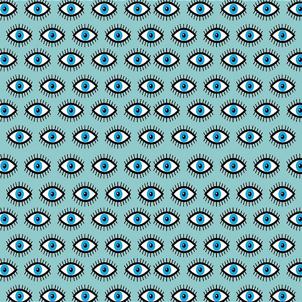 Tecido Oxfordine Estampa Digital 5m - Pestana Fundo Azul Bebê