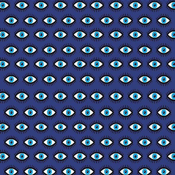 Tecido Oxfordine Estampa Digital 5m - Pestana Fundo Azul Royal