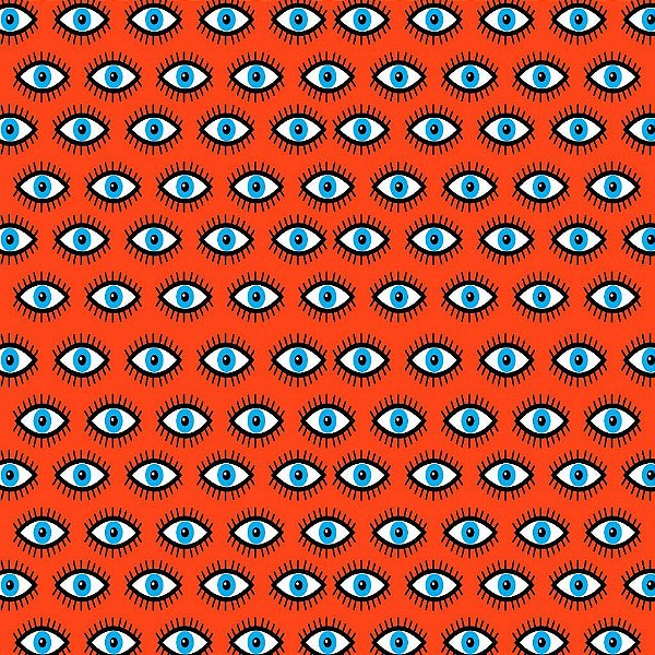 Tecido Oxfordine Estampa Digital 5m - Pestana Fundo Laranja