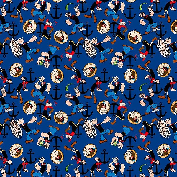 Tecido Oxfordine Estampa Digital 5m -Popeye
