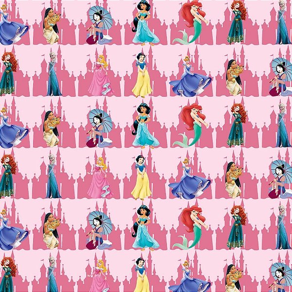 Tecido Oxfordine Estampa Digital 5m - Princesas  4