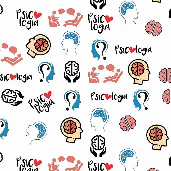 Tecido Oxfordine Estampa Digital 5m - Psicologia