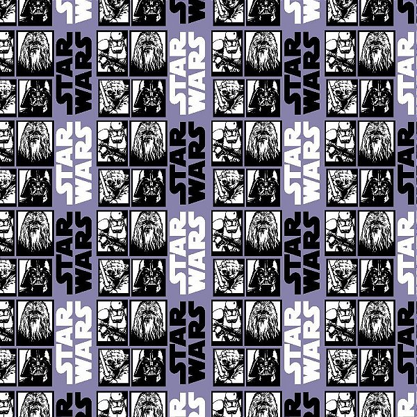 Tecido Oxfordine Estampa Digital 5m - Star Wars Filme