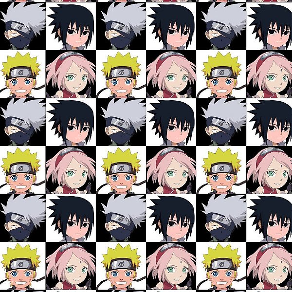 Tecido Oxfordine Estampa Digital 5m - Naruto Chibi