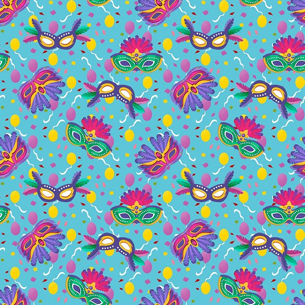 Tecido Microfibra Estampa Digital 0.50 cm - Carnaval 5