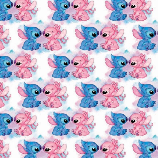 Tecido Microfibra Estampa Digital 0.50 cm - Stitch 24