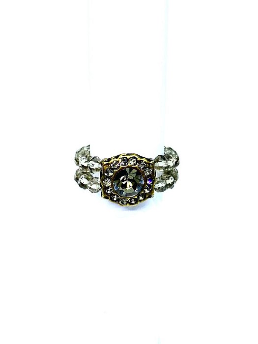 Anel cristal black diamont