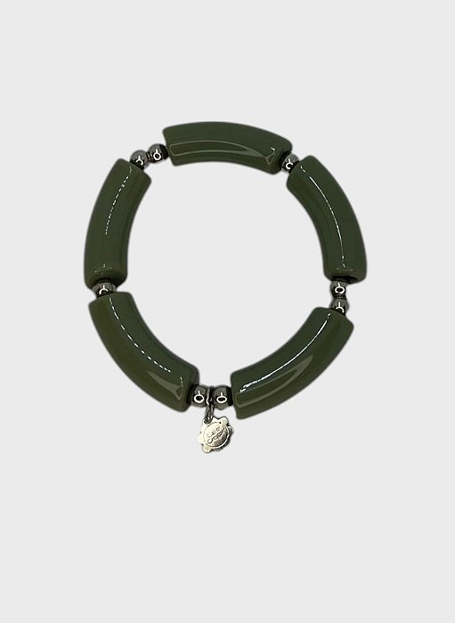 PULSEIRA 1V. DE RESINA CURVA VERDE