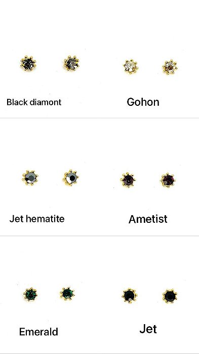 Brinco ponto de luz dourado com bolinhas em volta do strass