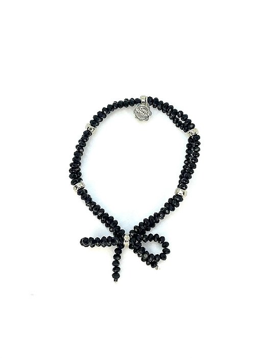 Pulseira 2v. de minicristais com laço