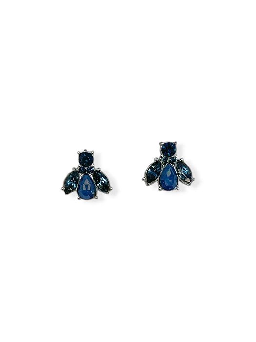 Brinco grafite com strass montana