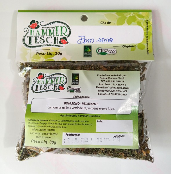 Chá de bom sono orgânico - 20g
