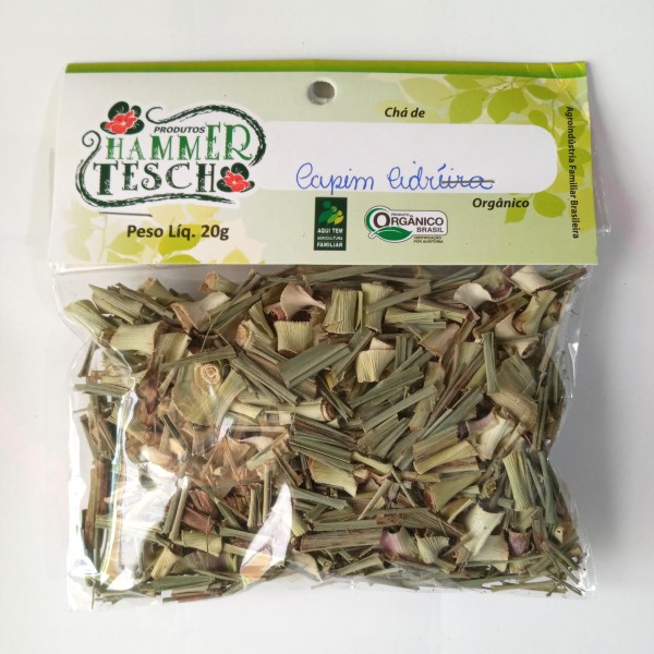 Chá de capim cidreira orgânico - 20g