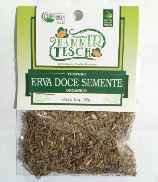 Erva doce em semente orgânica - 15g