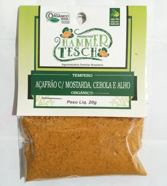 Açafrão com mostarda cebola e alho - 20g