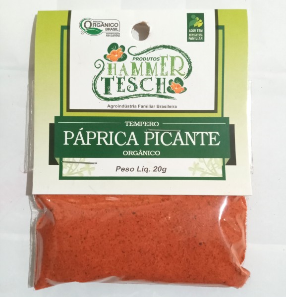 Páprica picante orgânica - 20g