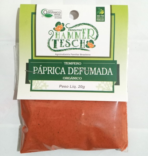 Páprica defumada orgânica - 20g