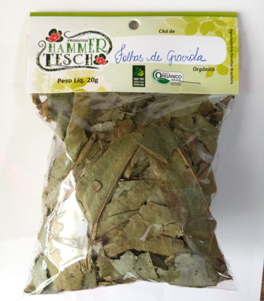 Chá de folhas de graviola orgânico - 20g