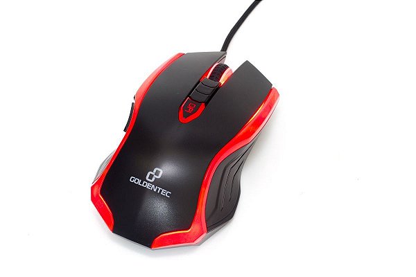 Mouse GT Gaming Light USB 2400 DPI Goldentec - Red
