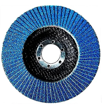 Kit de Disco Flap Cônico Zircônio 115x22,2mm Gr40 Alto Rendimento no Desbaste de Superfície Metálica
