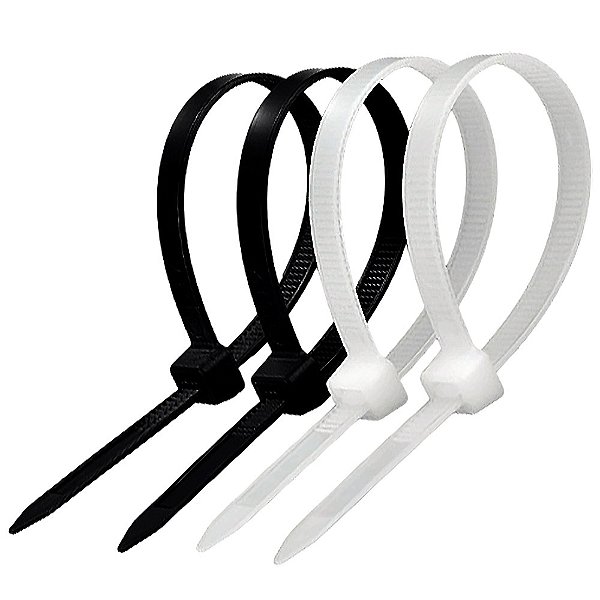 Kit 1000 Abraçadeira de Nylon 3,6x350 mm de Alta Resistência - Proteção UV - Uso Profissional