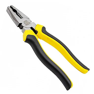 Kit 06 Alicate Universal 8" Forjado Cabo Emborrachado Isolado P/ Cortar, Prender, Dobrar Fios