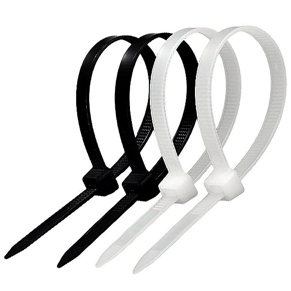 Kit 2500 Abraçadeira de Nylon 6.6 Uso Profissional | 3,6x300 mm | Alta Resistência | Proteção UV |
