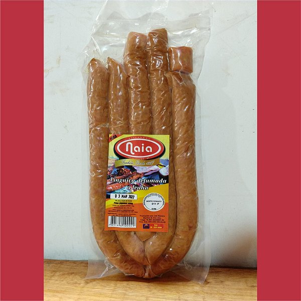Linguiça Defumada Artesanal FINA - NAIA - 500g