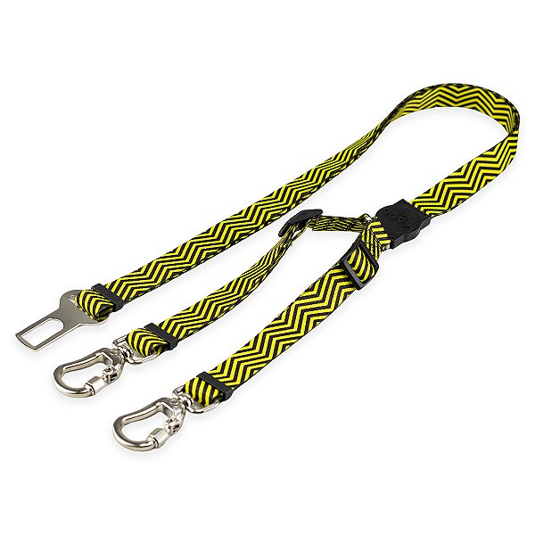 Cinto de Segurança Duplo para Cachorros Bee Mood Pet