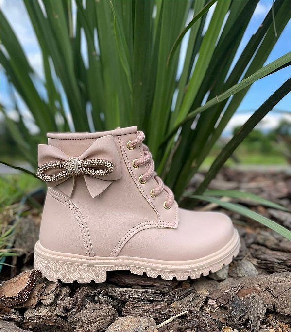 Bota Infantil Menina Laço