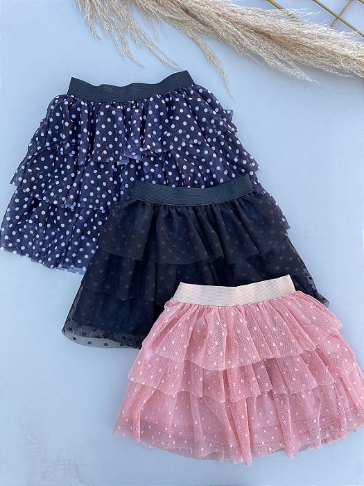 Saia de tule infantil