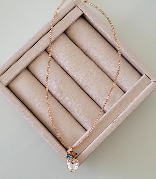 Colar Espinelle Core Pedras