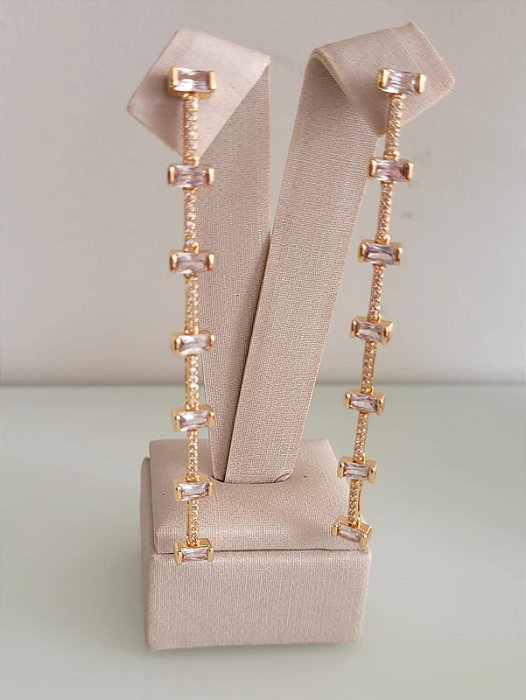Brinco Fine Stones Longo
