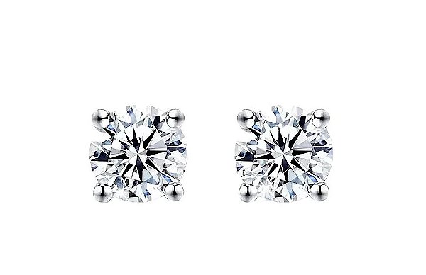 Brinco Solitário Clássico Moissanite Luxo 1.54 ct