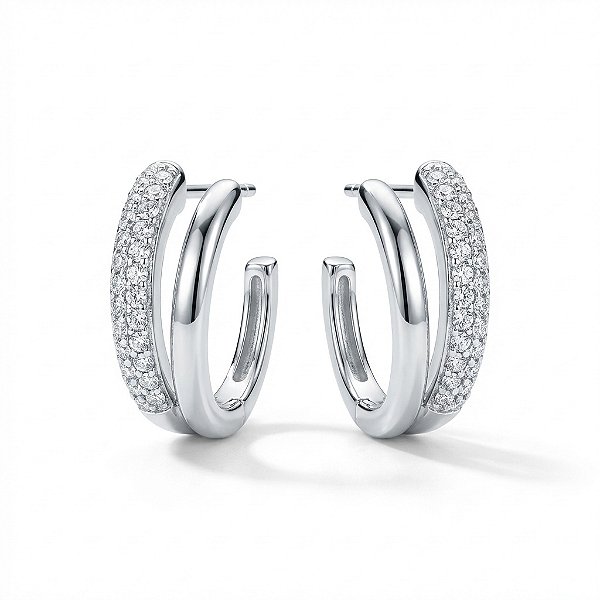 Brinco Fileiras Microzircônia