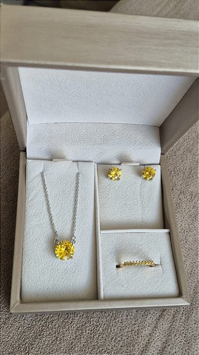 Conjunto Ponto de Luz Citrino RB