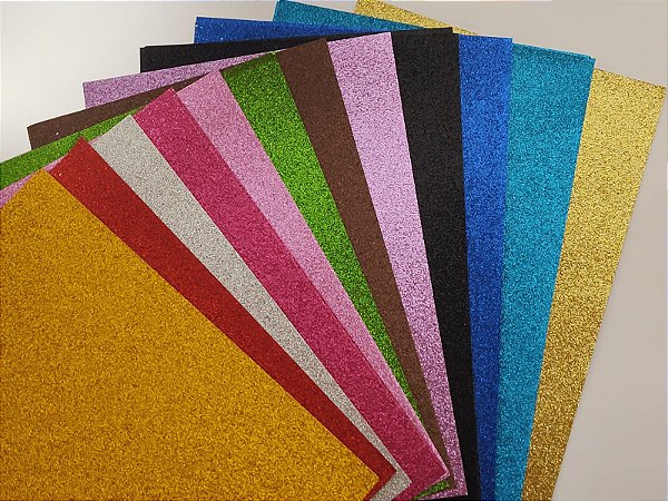 Papel Glitter 120g  5 Folhas A4
