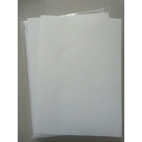 Papel Offset Adesivas A4 Fosco - 100 Folhas Adesiva 80g (sem o Liner)