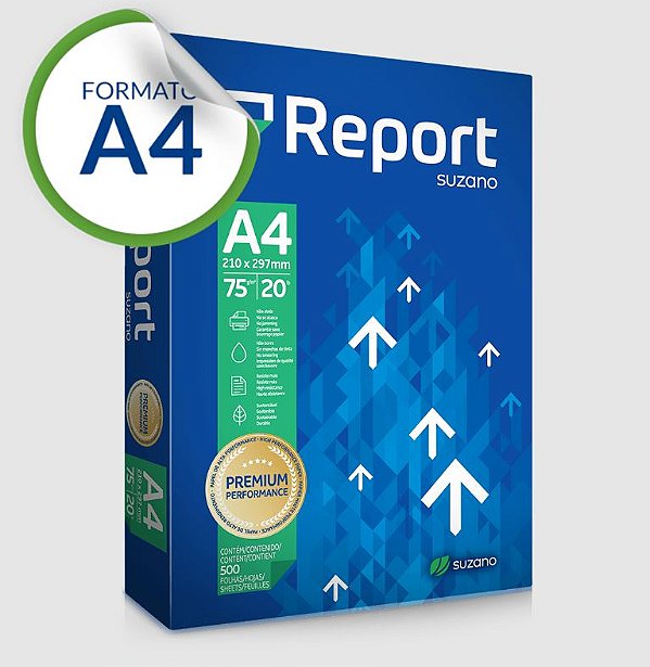 Papel Sulfite A4 75g Premium Report com 500 Folhas