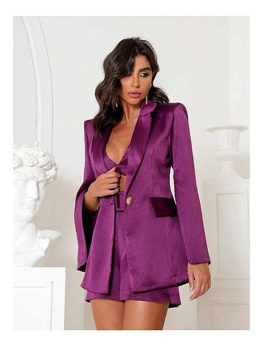 Conjunto Ariela Roxo 3 pçs Splash