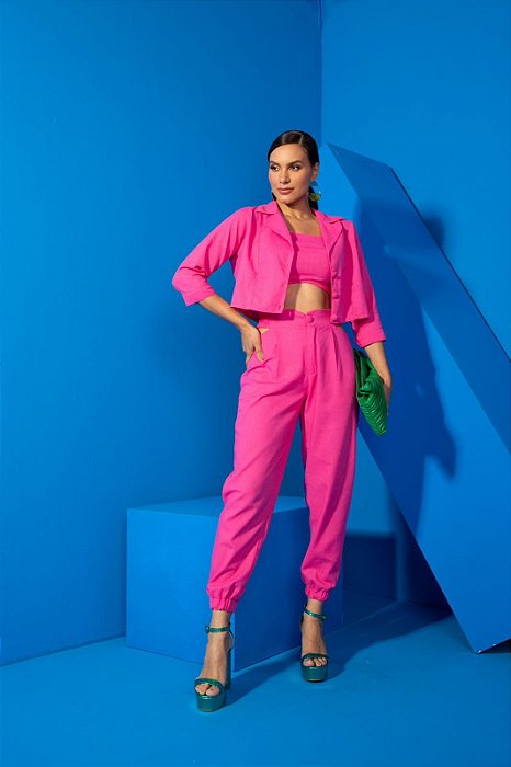 Conjunto Emília Pink Duplo Sentido
