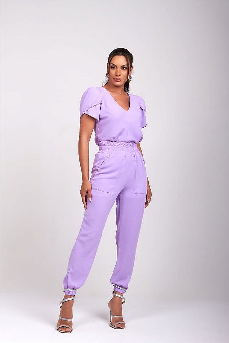 Conjunto Géssica Lilás Duplo Sentido