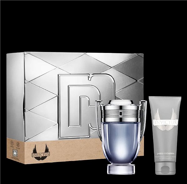 Conjunto Paco Rabanne Invictus Masculino - EDT 100ml + Gel de Banho 100ml