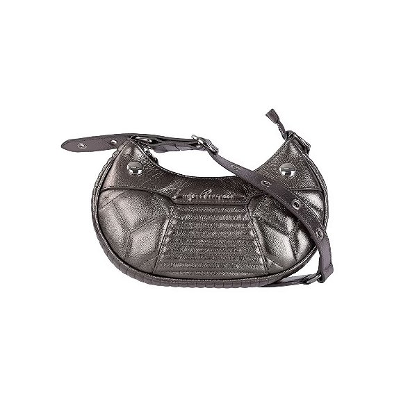 Luiza Barcelos - Bolsa Baguete Média Slim Chumbo