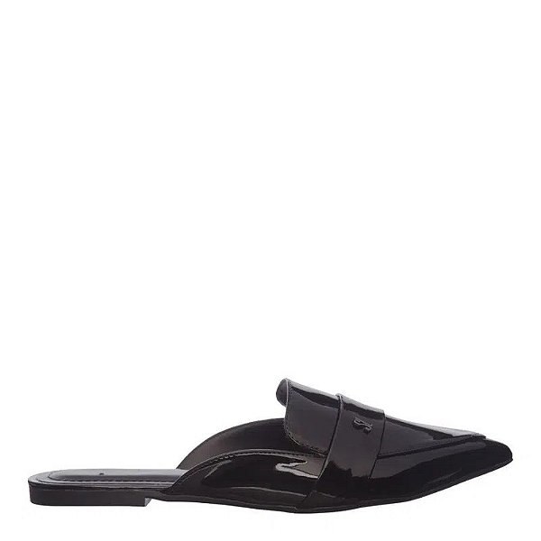 Santa Lolla - Mule Verniz Preto Bico Fino
