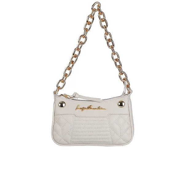 Luiza Barcelos - Pequena Alça Corrente Ombro Off White