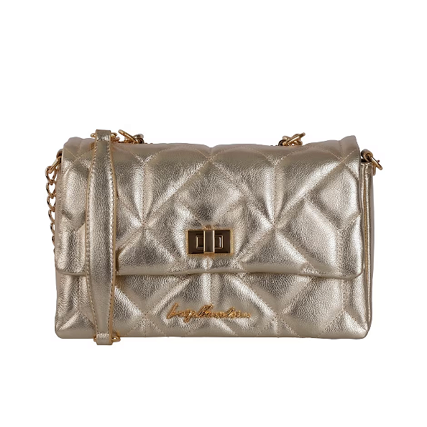 Luiza Barcelos -Bolsa Média Alça Corrente Dourada